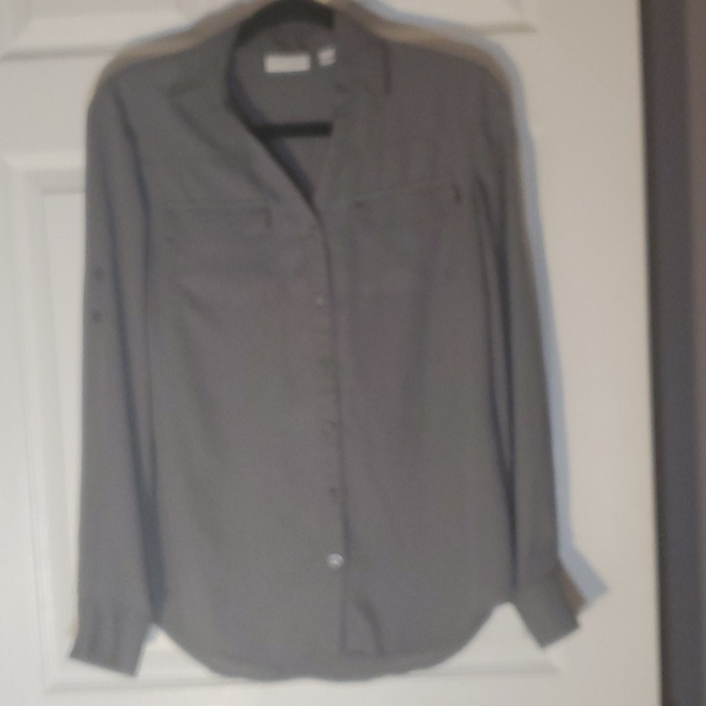 🟡 4/$20 New York & Company l/s blouse S